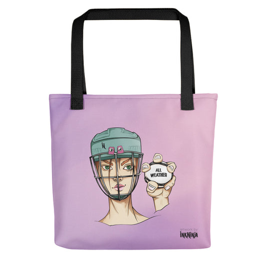 Camogie Player, Tote Bag
